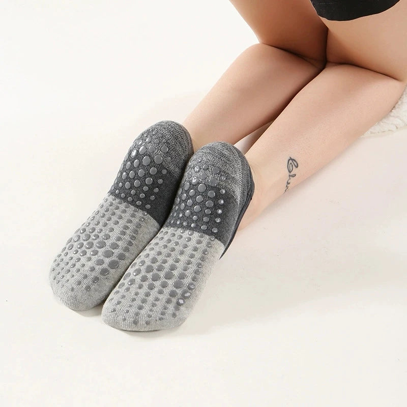 Professional Women Anti-slip Yoga Socks Backless Bandage Pilates Socks Ladies Ballet Dance Fitness Slipper Cotton Sports Socks