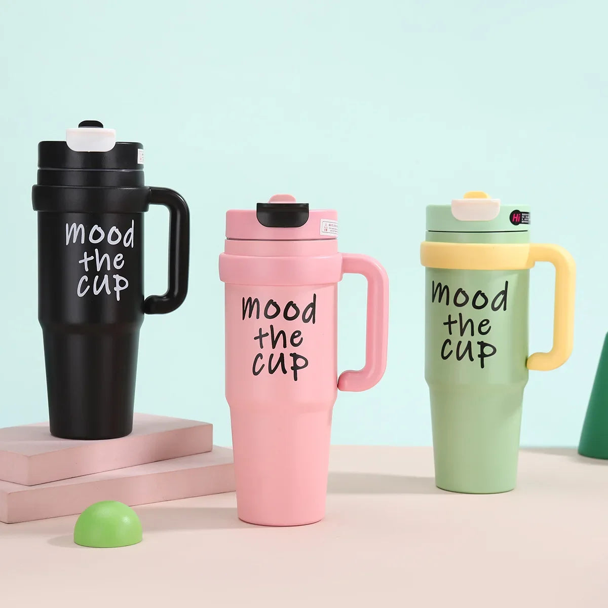 New 316 Stainless Steel Insulated Mug High Aesthetic Large Capacity Car Mounted Ice Dominator Double Drink Handle Car Mug