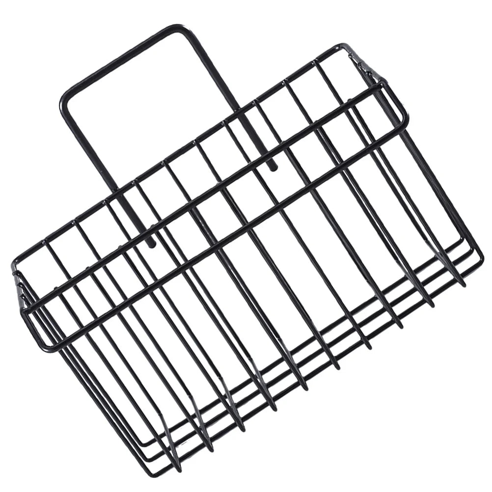 Hanging Wall Basket Kitchen Bathroom Storage Large Capacity Iron Wire Sundry Organizer Waterproof Space Saving Metal Shelf