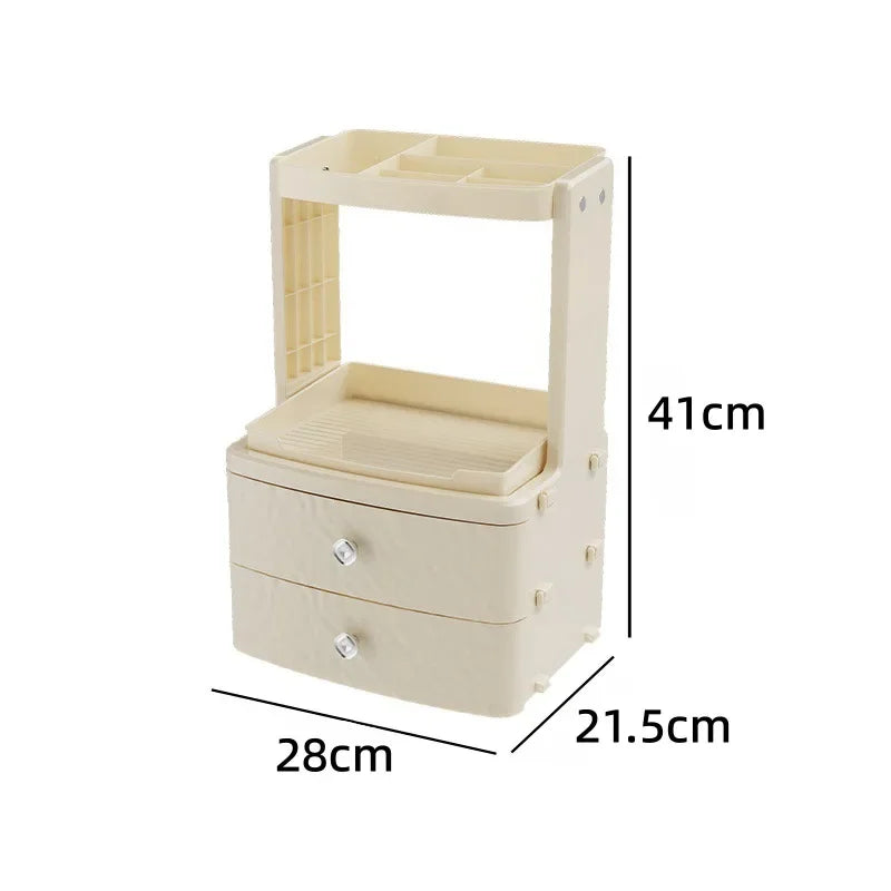 Cosmetics Storage Box, Dressing Table Storage Shelf, Thickened Material, Lipstick Mask, Multifunctional Cosmetics Storage Box