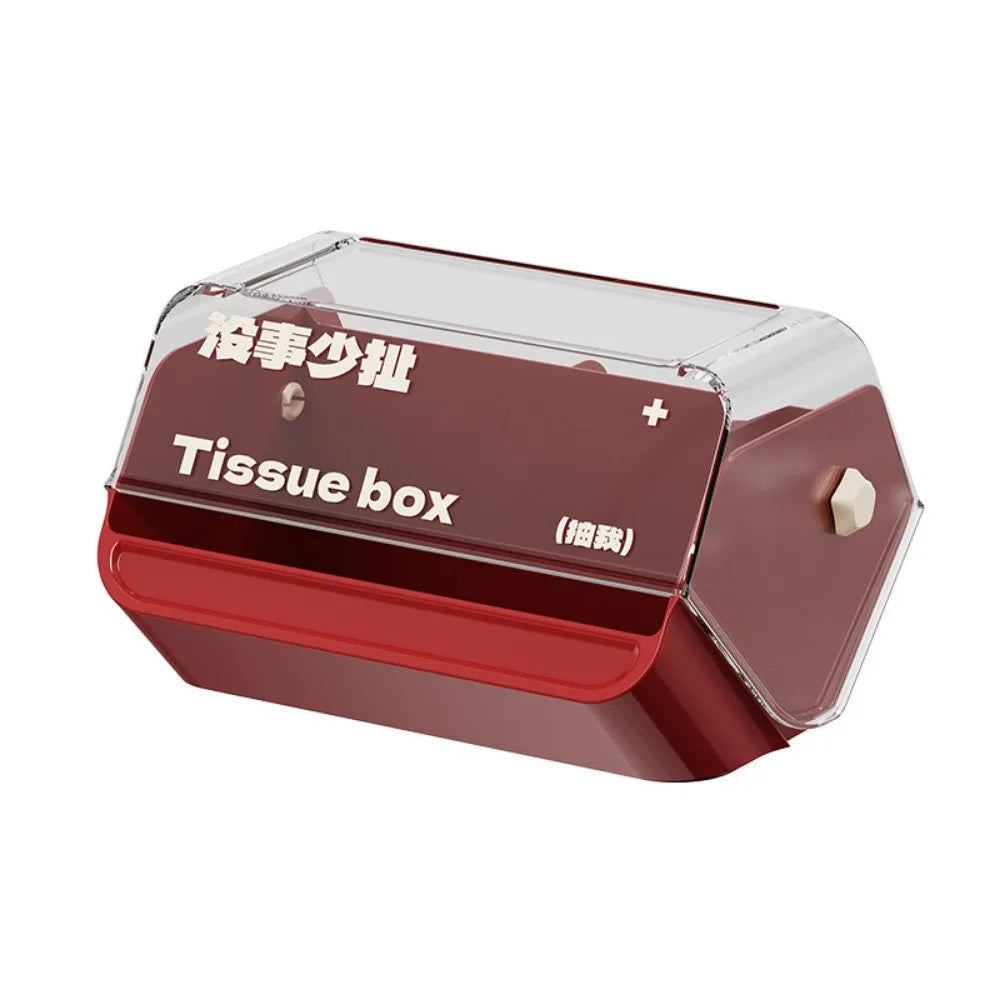 Durable Plastic Tissue Box Funny Anti Slip Paper Holder Decorative Tissue Case Cover Table Decor