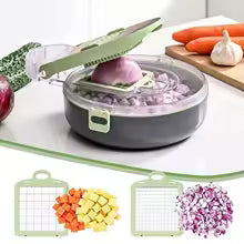 Factory Multifunctional Kitchen Tools 9 in 1 Vegetable Grinder Fruit and Vegetable Cutter