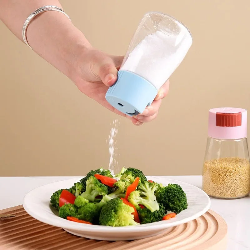 Quantitative Salt Shaker Control Salt Shaker Jar Sprinkle Salt Tool Measure Out Seasoning Box Kitchen Seasoning Bottle