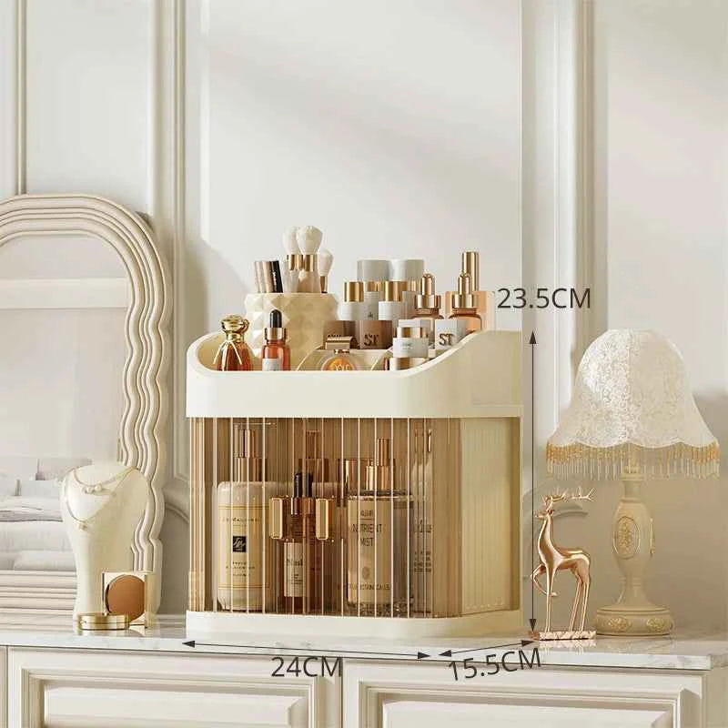 Cosmetics Storage Box Large Capacity Dressing Table Skin Care Products Storage Rack Drawer Type Organizer Desktop Dust Storage