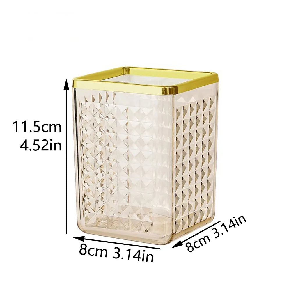 1PCS Makeup Brush Storage Box Makeup Organizer Cosmetics Lipstick Display Stand Eyebrow Pencil Barrel Plastic Box Large