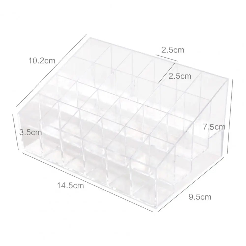Sturdy Transparent No Burr Clear Cosmetic Makeup Organizer Holder Anti-deform Lipstick Holder Makeup Accessories