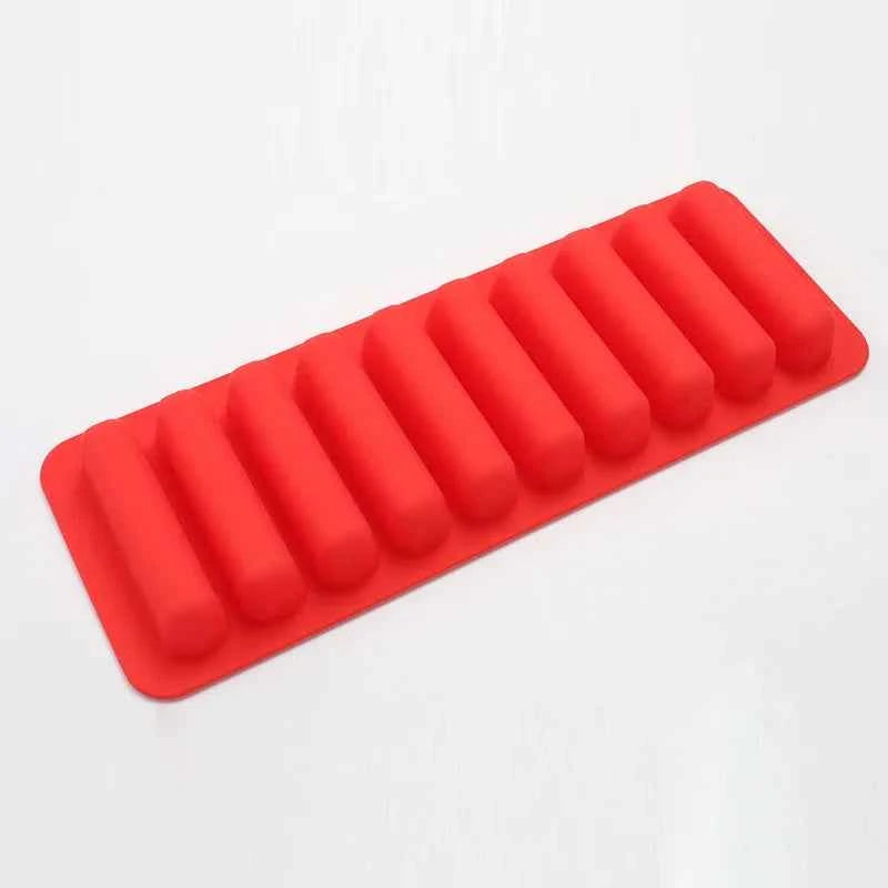 Creative Silicone Ice Cube Tray Mold Finger 10 Grid Chocolate Mold Tray For Water Bottle Ice Cream Pudding Maker Mold Bar Kitche