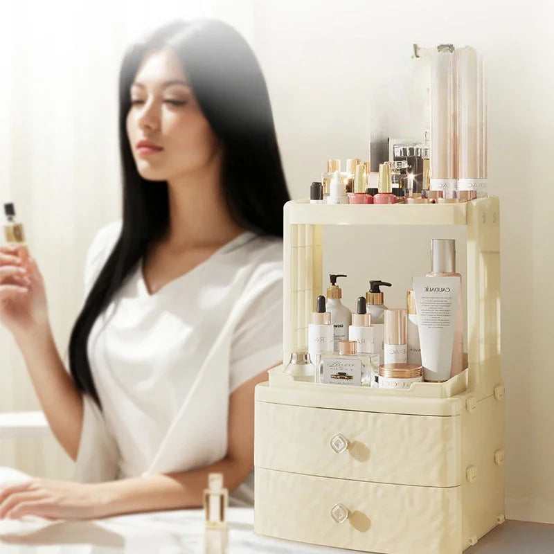 Cosmetics Storage Box, Dressing Table Storage Shelf, Thickened Material, Lipstick Mask, Multifunctional Cosmetics Storage Box