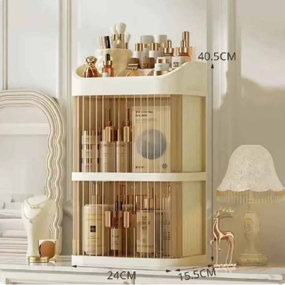 Cosmetics Storage Box Large Capacity Dressing Table Skin Care Products Storage Rack Drawer Type Organizer Desktop Dust Storage