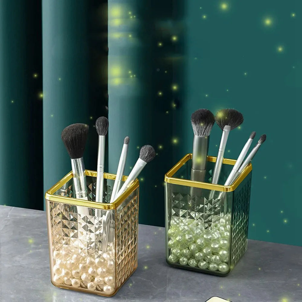1PCS Makeup Brush Storage Box Makeup Organizer Cosmetics Lipstick Display Stand Eyebrow Pencil Barrel Plastic Box Large