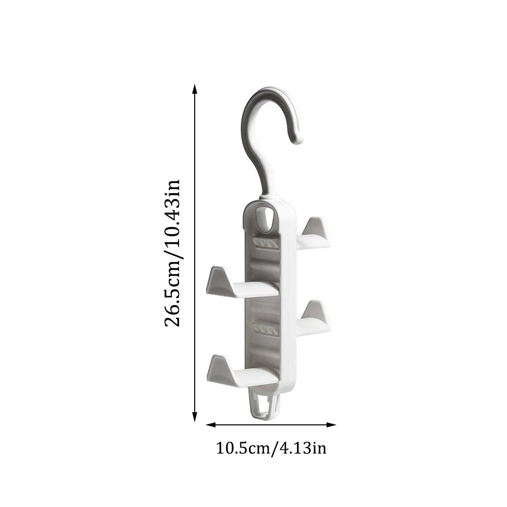 Storage artifact wardrobe storage multifunctional clothes hanger with no trace hanging bag rack, hat door, no punching hanging h