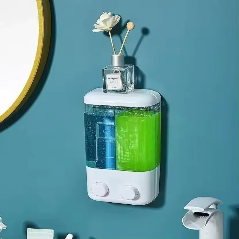 1 Pcs Wall Mounted Soap Dispenser Manual Press 500/1000ML Capacity Suitable For Shampoo Used Bottle Bathroom Liquid
