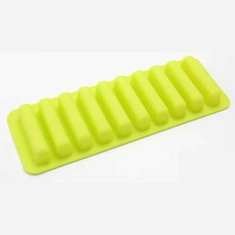 Creative Silicone Ice Cube Tray Mold Finger 10 Grid Chocolate Mold Tray For Water Bottle Ice Cream Pudding Maker Mold Bar Kitche