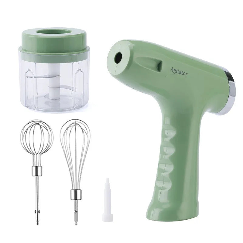 3in1 Electric Egg Beater, Household Cream Automatic Whip, Electric Garlic Mashing, Meat Grinder Blenders Electric Blender