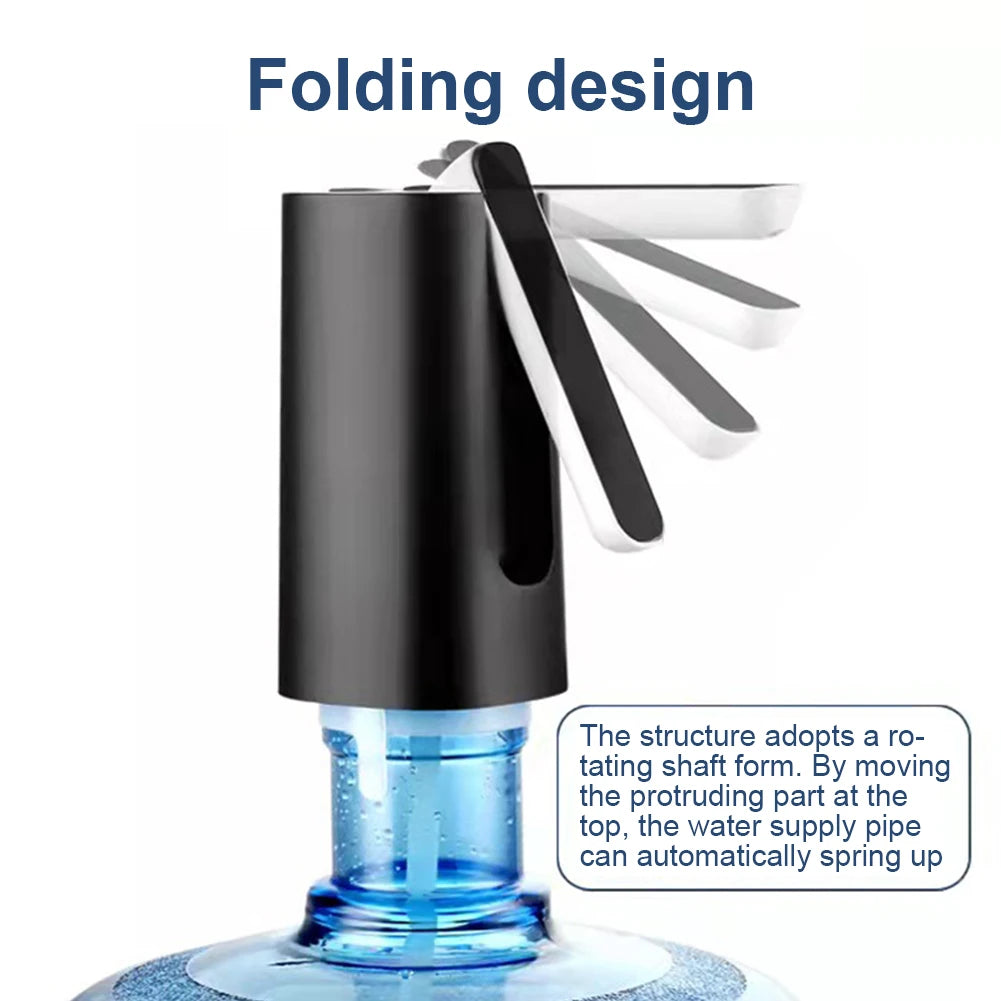 Water Bottle Pump Rechargeable Water Dispenser Pump Drinking Water Dispenser Portable Water Jug Pump for Home Kitchen Office