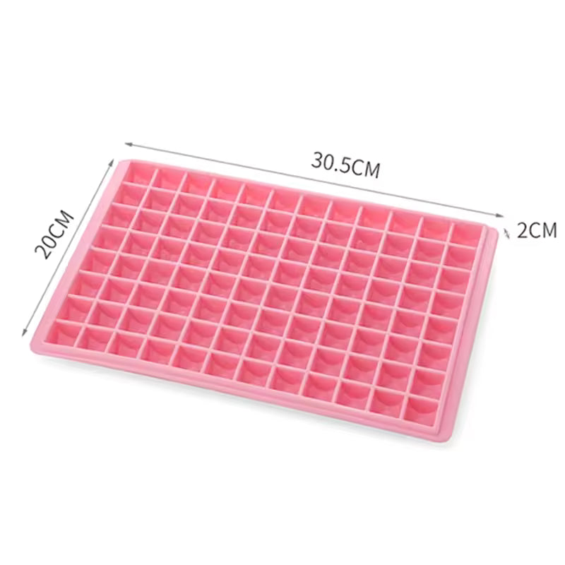 Reusable 96-Grid Ice Cube Tray, Easy-release Ice Cube Mold / Maker for Cocktail, Whiskey - BPA Free