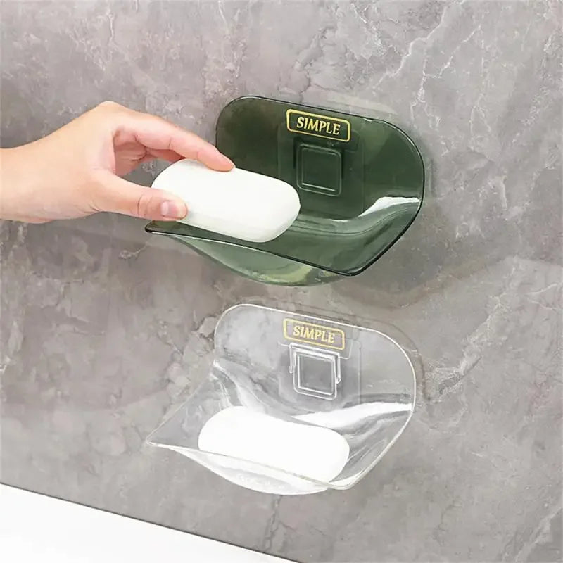 Soap Rack No Drilling Wall Mounted Soap Holder Soap Sponge Dish Bathroom Accessories Soap Dishes Self Adhesive