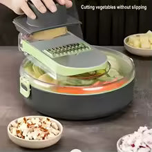 Factory Multifunctional Kitchen Tools 9 in 1 Vegetable Grinder Fruit and Vegetable Cutter