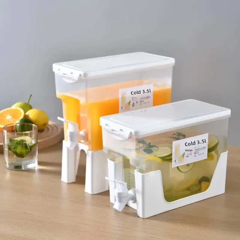 Large Capacity Fruit Tea Pot with Tap for Fridge Cold Water Pot Home Use Cool Water Barrel Essential Oil Diffuser Accessories