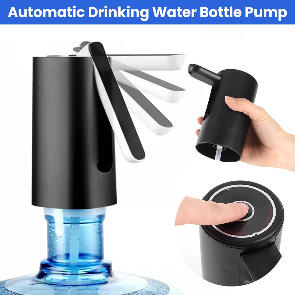 Water Bottle Pump Rechargeable Water Dispenser Pump Drinking Water Dispenser Portable Water Jug Pump for Home Kitchen Office