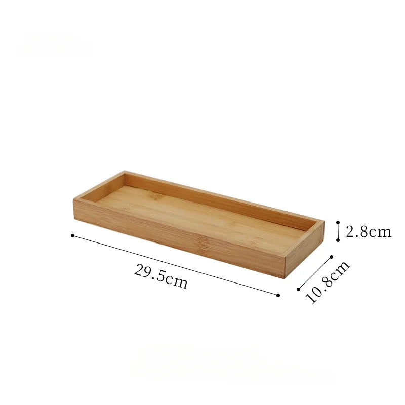 Simple Style Bamboo Cover Iron Art Storage Box Tea Can Storage Containers for Kitchen Display Square Jar Coffee Accessories Food