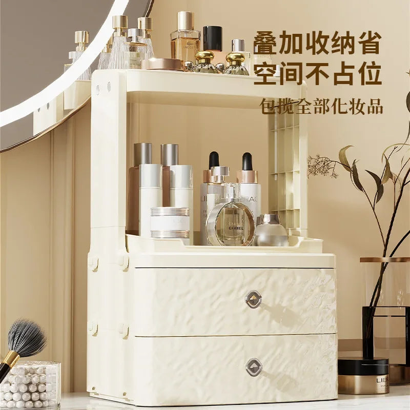 Cosmetics Storage Box, Dressing Table Storage Shelf, Thickened Material, Lipstick Mask, Multifunctional Cosmetics Storage Box