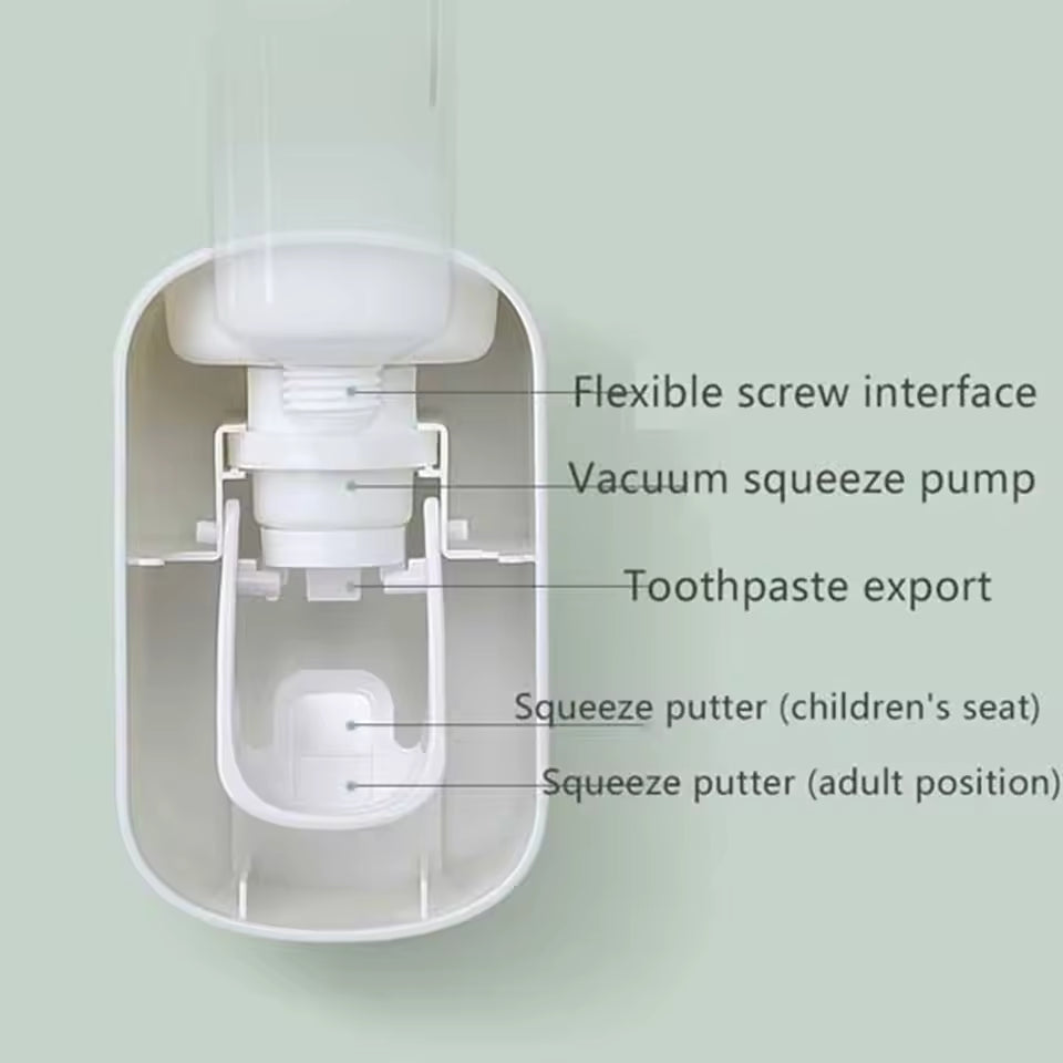 No-punch Lazy Wall Mount Useful Automatic Toothbrush Holder Toothpaste Squeezer Bathroom Accessories Toothpaste Dispenser