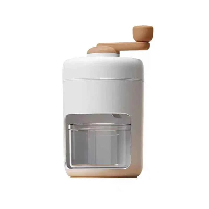 Hand Operated Shaved Ice with Mold, Small Manual Ice Breaker Making, Smoothie Shakes, Commercial in Summer, Kitchen Tool