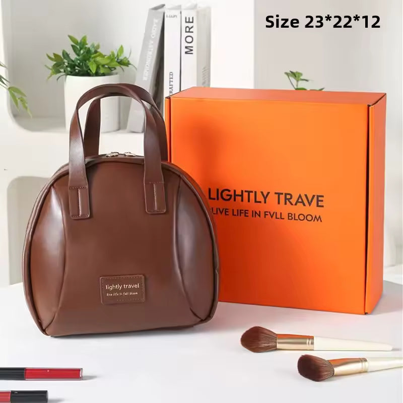 New Large Capacity Portable Women's Makeup Bag High Aesthetic Value Casual Travel Toiletry Bag High End Storage Bag