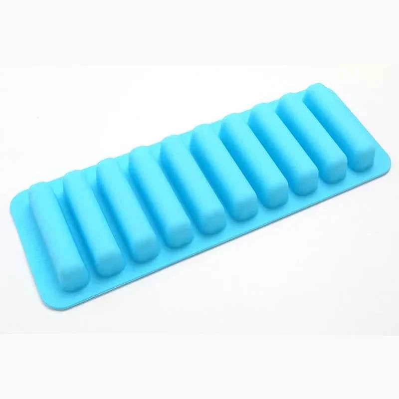 Creative Silicone Ice Cube Tray Mold Finger 10 Grid Chocolate Mold Tray For Water Bottle Ice Cream Pudding Maker Mold Bar Kitche