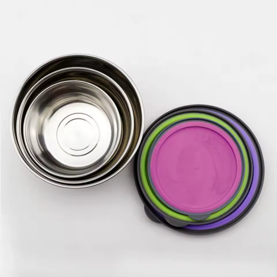 3 Pcs Stainless Steel Preserve Bowls Set Food Containers With Lids Kitchen Tableware Food Grade Soup Bowls Preservation Box
