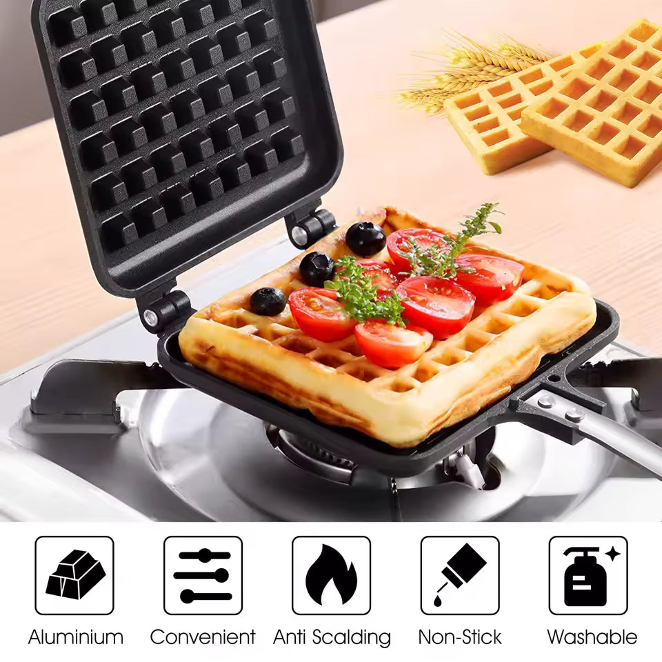 Waffle Maker Breakfast Maker Iron Baking Pan Quick Heating Portable Cake Waffle Mold Kitchen Tool
