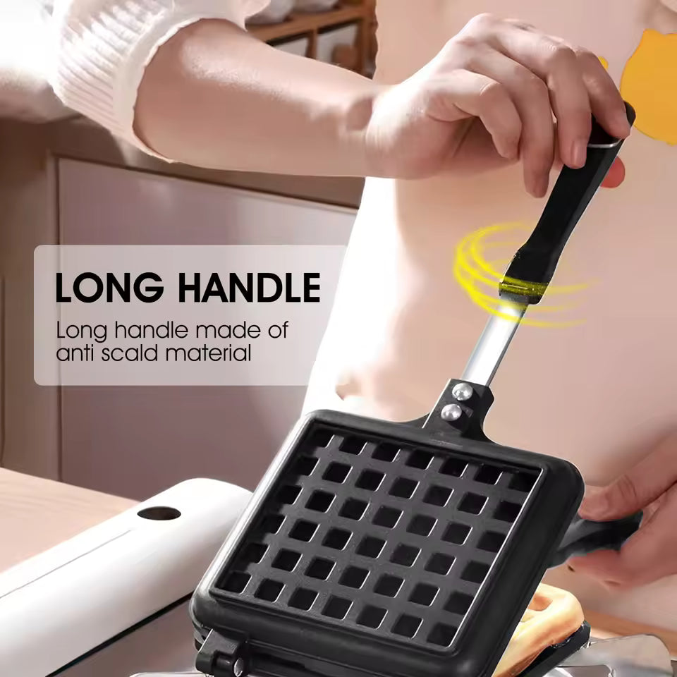 Waffle Maker Breakfast Maker Iron Baking Pan Quick Heating Portable Cake Waffle Mold Kitchen Tool