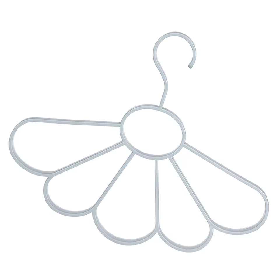 Scarf Rack Belt Hanger Tie Storage Fan-Shaped Plastic Hanger For Closet Scarf Tie Belt Organizer Wrinkle-Free Space-Saving
