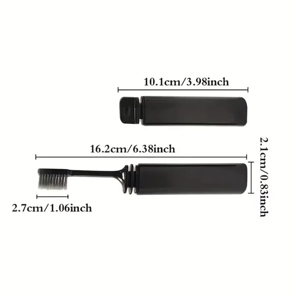 Portable Travel Toothbrush Mini Folding Toothbrushes asy to Take Efficient Teethbrush for Family Outdoor Travel Camping Hiking
