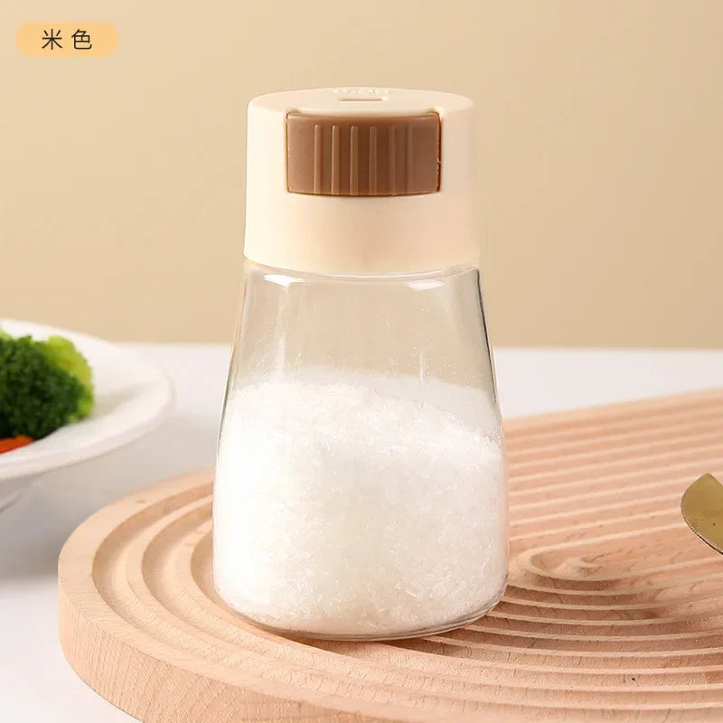 Quantitative Salt Shaker Control Salt Shaker Jar Sprinkle Salt Tool Measure Out Seasoning Box Kitchen Seasoning Bottle