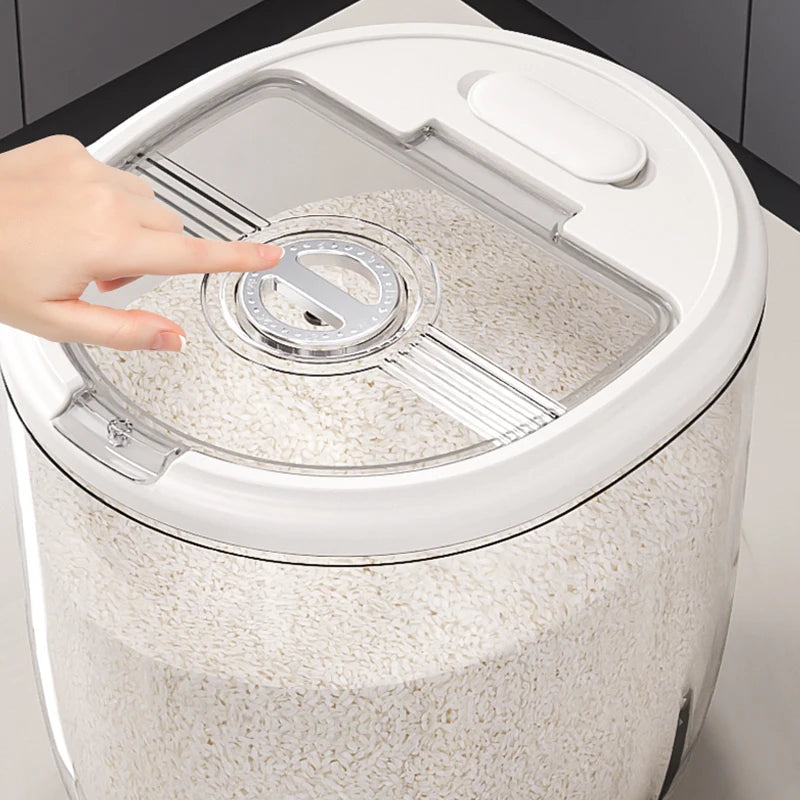 1 Pcs Rice bucket household insect-proof moisture-proof seal food grade flour rice cat food large capacity rice box storage box