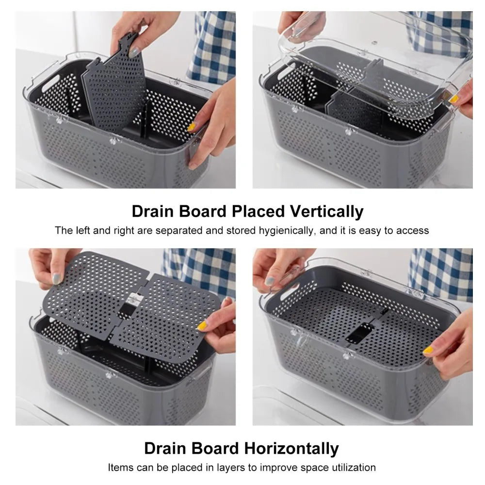 22 IN 1 Vegetable Cutter with Container Veggie Choppers Dicers Food Chopper Cutter Onion Multi Kitchen Grater for Korean Carrot