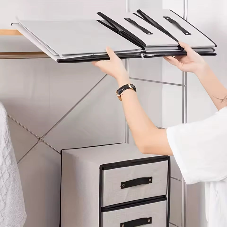 1pc Bra & Panty Organizer, Underwear Drawer Box With 2-layer, Closet Basket For Tie, Socks, Household Space Saving Organizer