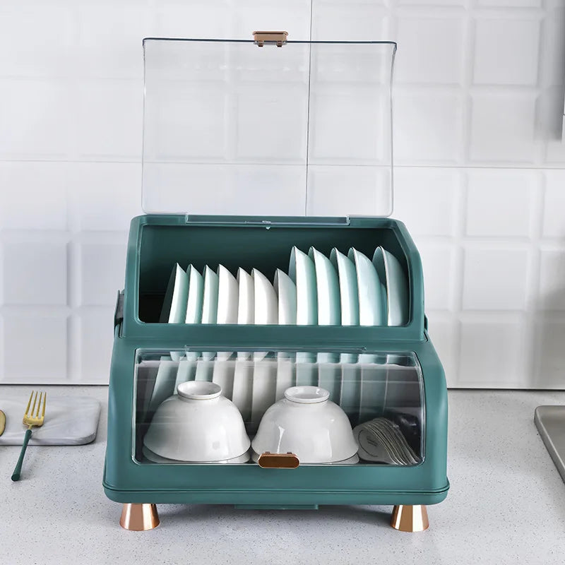 Kitchen Dish Storage Box, Storage Rack, Drain Rack, Household Bowl Drying Rack, Chopsticks Tableware Storage Box