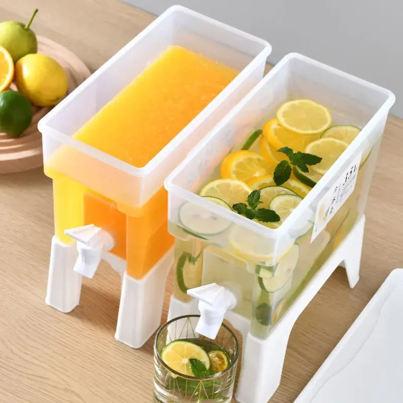 Large Capacity Fruit Tea Pot with Tap for Fridge Cold Water Pot Home Use Cool Water Barrel Essential Oil Diffuser Accessories