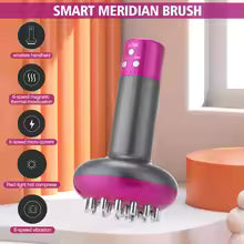 Electric Meridian Brush Gua Sha Body Massager Vibrate Microcurrent Hot Compress Scraping Lymphatic Drainage Machine Fat Burner