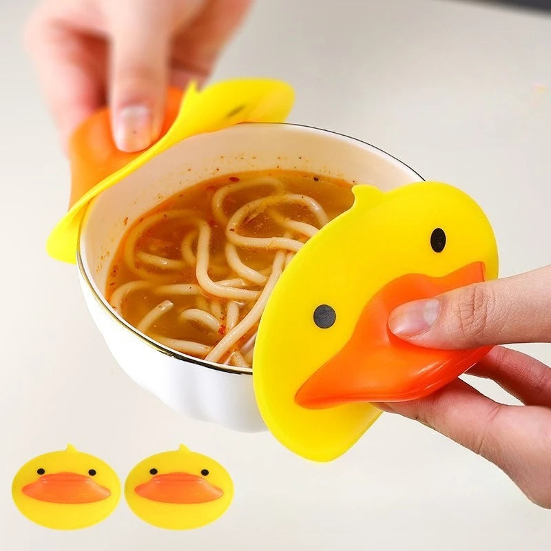 Little Yellow Duck Anti-heat Clip Kitchen Duck Beak Heat Insulation Pad High Temperature Resistance Self-priming Anti-heat Clip