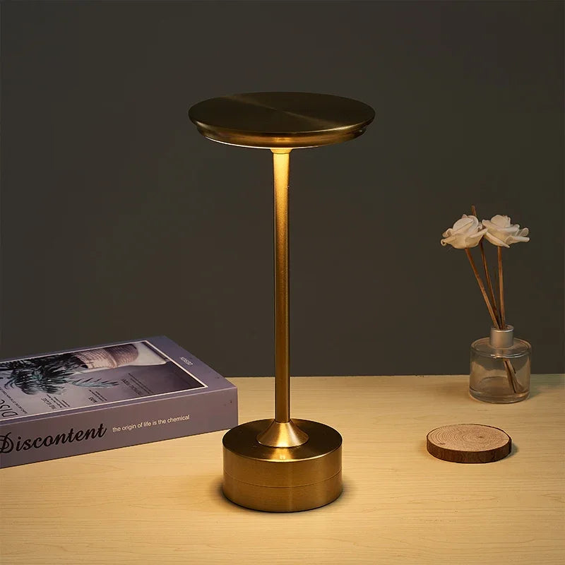 Nordic Simple Retro Portable Touch USB Charging Table Lamp LED Desk Light For Home Office Restaurant Bar industrial styl