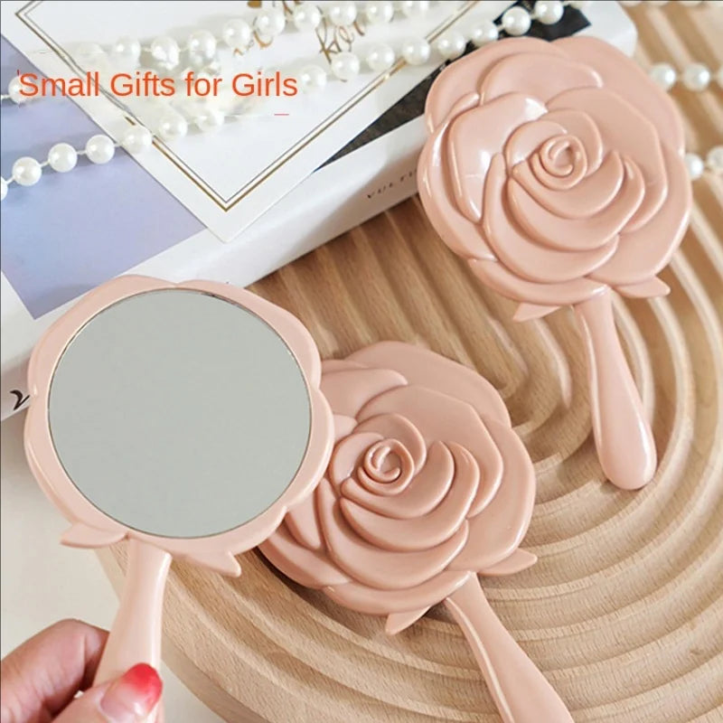 12x24cm compact and cute handheld makeup mirror, portable travel makeup mirror