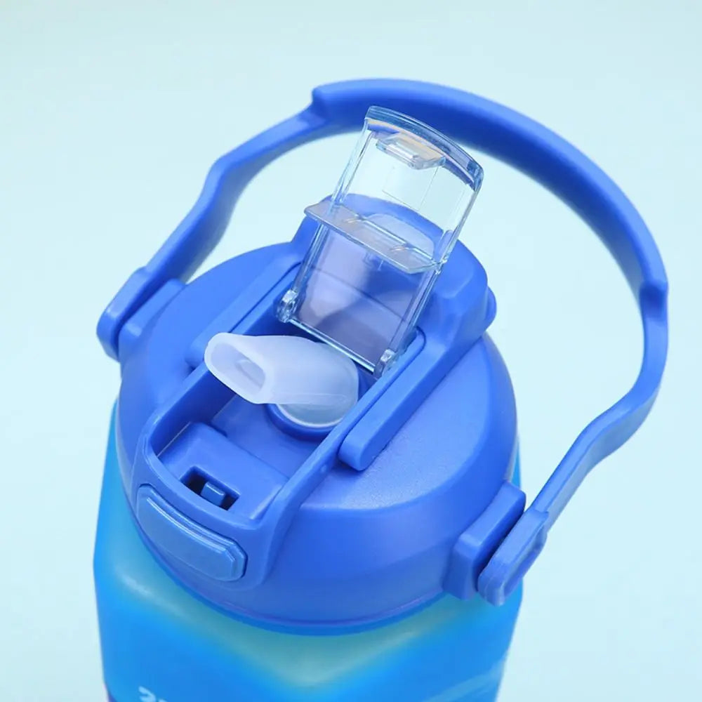 Three Piece Set Sports Water Bottle Set Large Capacity Hexagon Leak Proof Colorful Cup Portable Frosted Fitness Sports Kettle