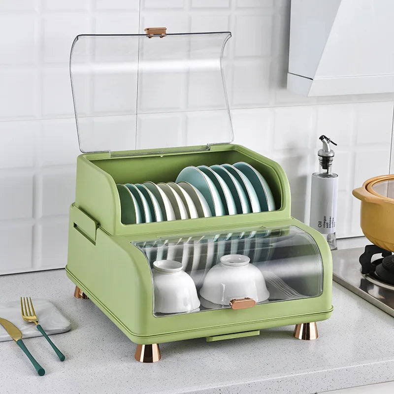 Kitchen Dish Storage Box, Storage Rack, Drain Rack, Household Bowl Drying Rack, Chopsticks Tableware Storage Box