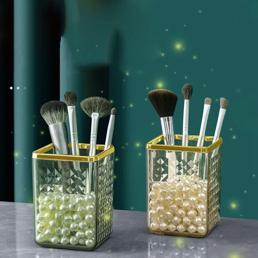 1PCS Makeup Brush Storage Box Makeup Organizer Cosmetics Lipstick Display Stand Eyebrow Pencil Barrel Plastic Box Large