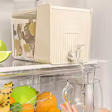 Cold Kettle With Faucet Fridge Water Dispenser Leakproof Beverage Drink Container 5.3 L Refrigerator Kettle Drink Dispenser With