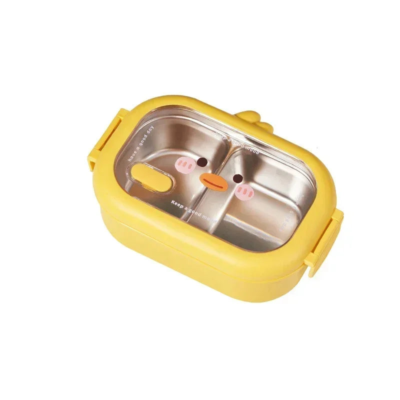 Stainless Steel Lunch Box Kids School Bento Box Kids Sealed Portable Food Container Separate Heatable Lunchbox Kitchen Organizer